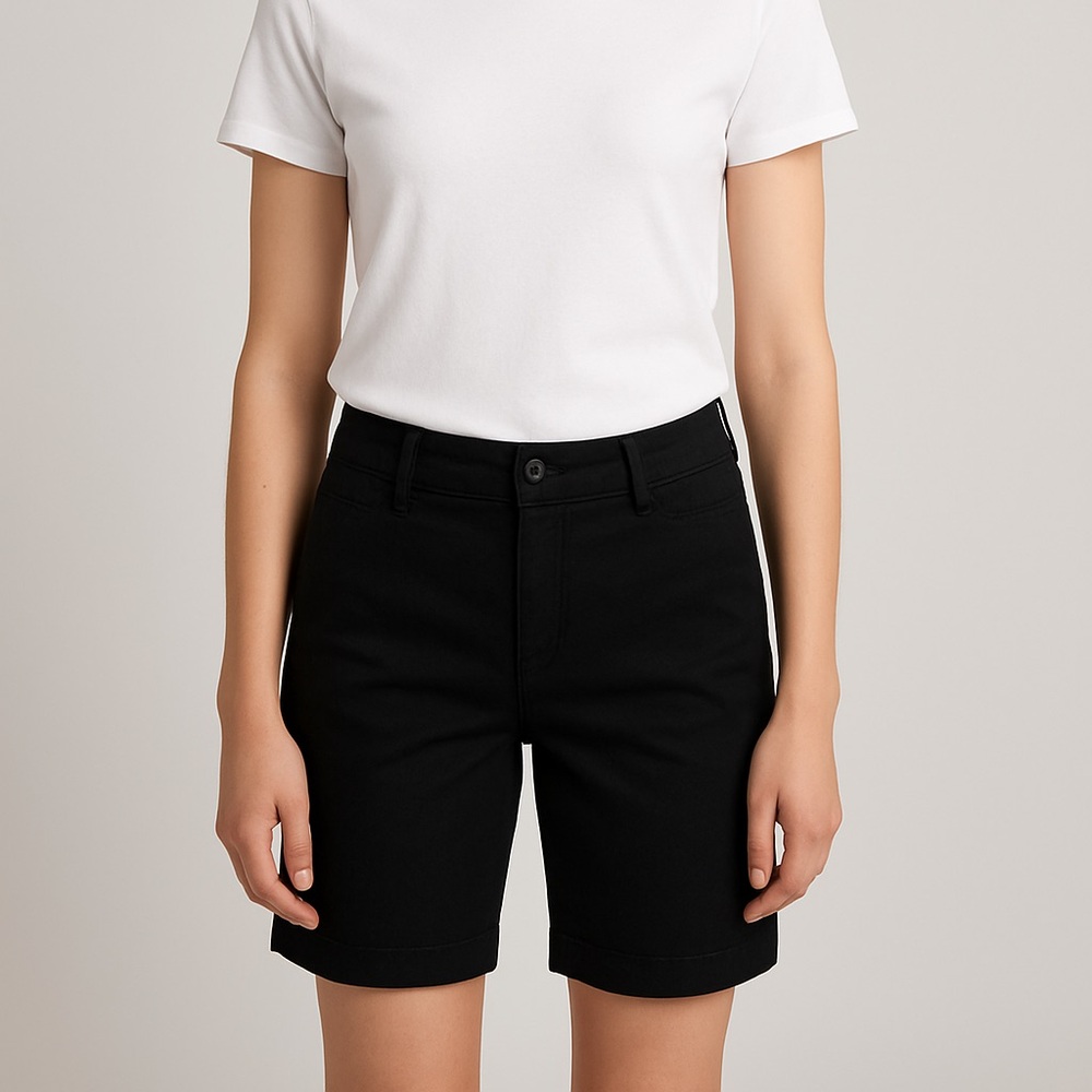 Ann Taylor Curvy Black Dressy Women's Bermudas Size 4